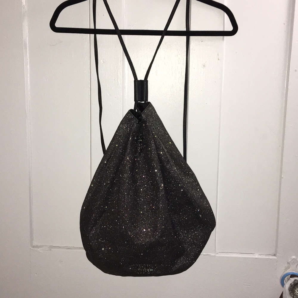 Victoria's Secret Glitter Leather String Backpack